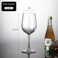 Clear plastic wine bottle and milk tea cup with modern design for party catering, shown in 300ml and 550ml sizes.