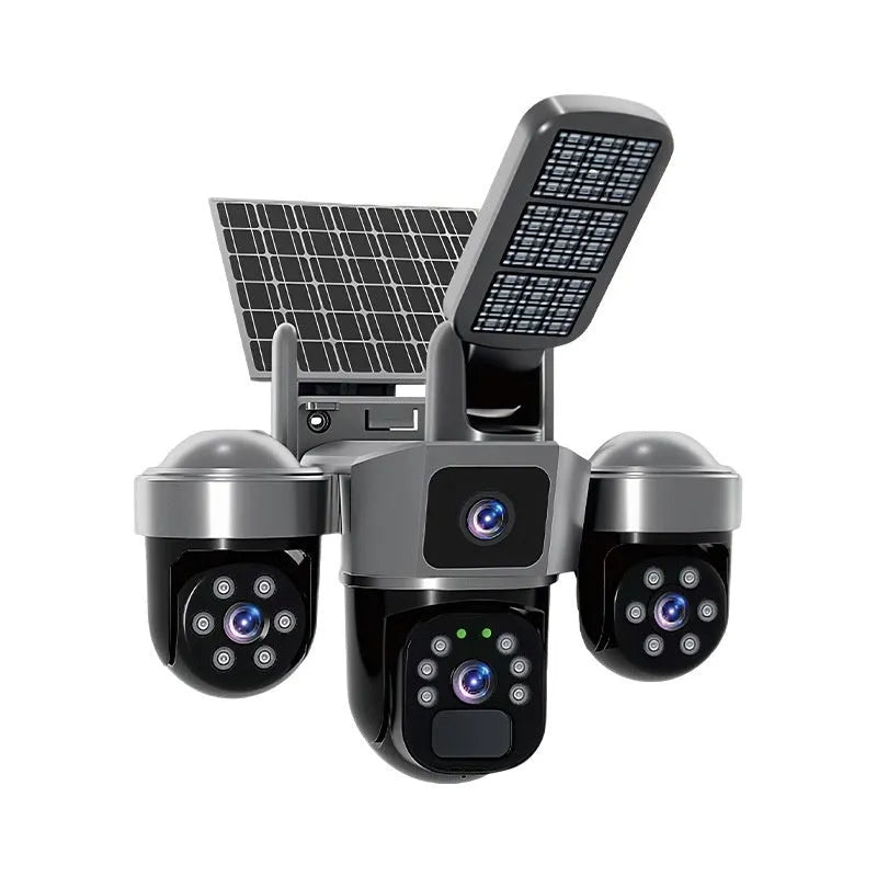 4G solar security camera with two-way voice, full-colour night vision, 2.5 inch ABS housing