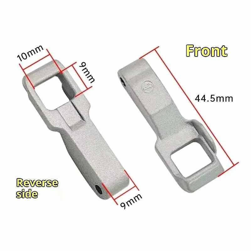 LG drum washing machine door interlock switch accessory in Sliver, single door hook replacement part