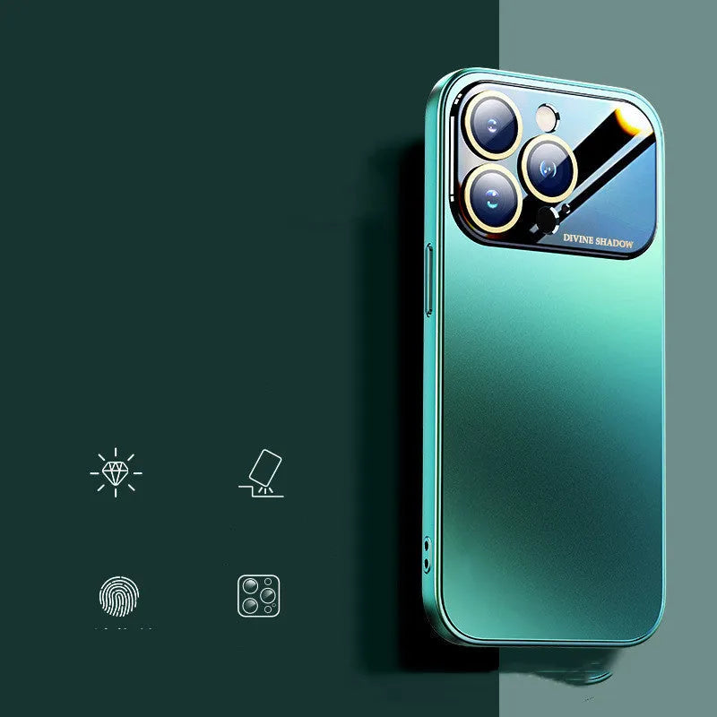 Frosted silicone phone case for Apple iPhone with window back in multiple colours