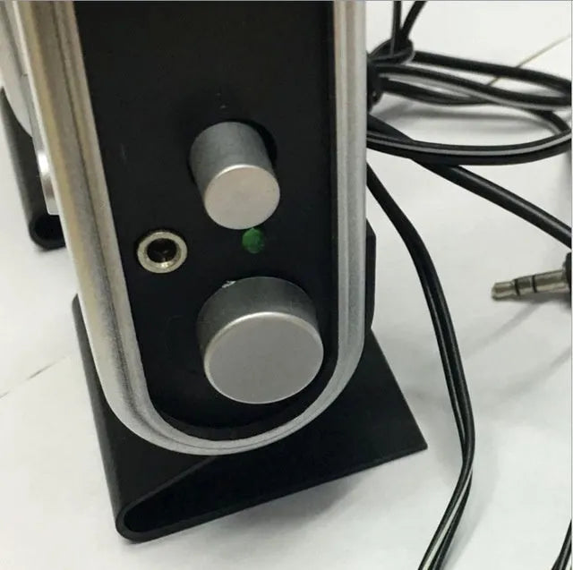 Black mini USB notebook speaker for computers with 3W output