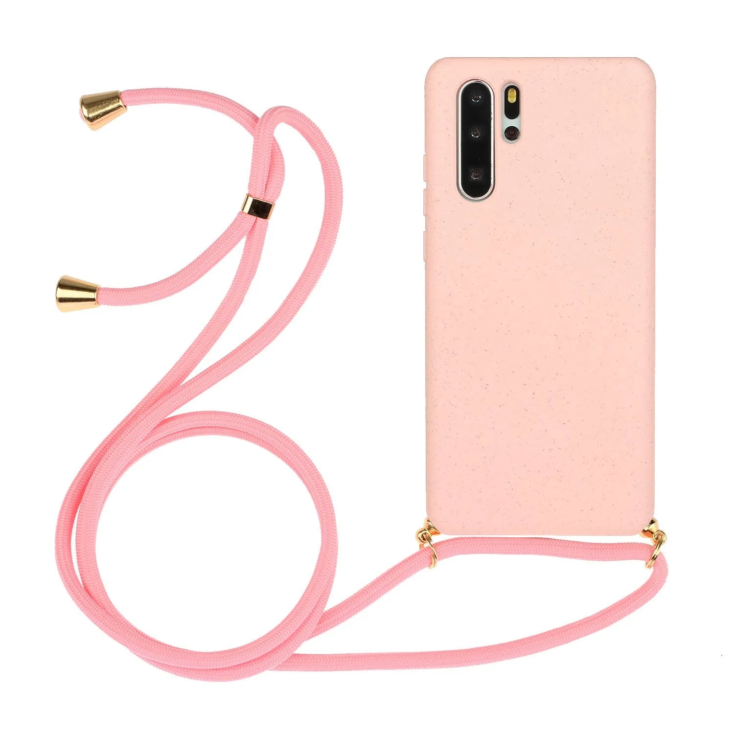 Huawei P30 floral painted phone case with wristband lanyard in multiple colour options