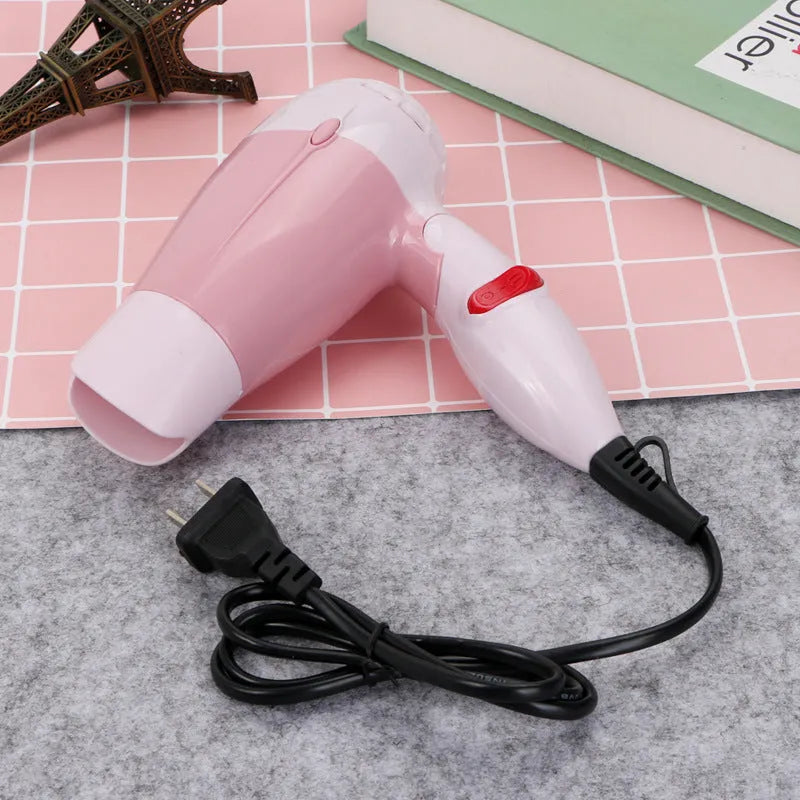 Electric hair dryer 600W with three gears, high temperature resistant AB material, and flame retardant power cord