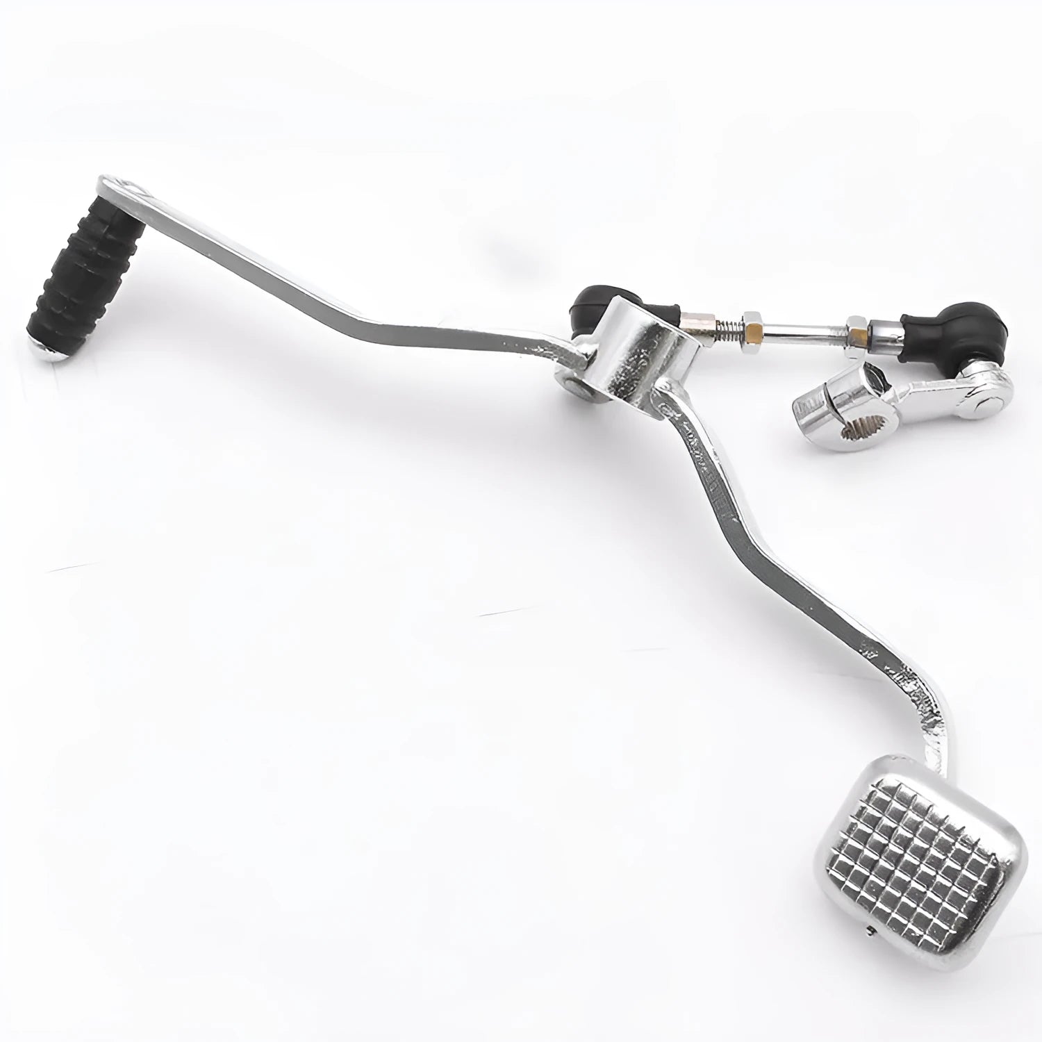 GS125 motorcycle gear lever showing 300mm length and teeth detail