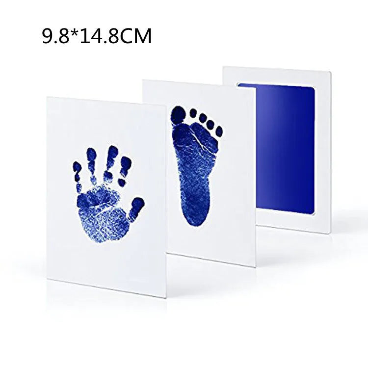 Baby hand and foot print disposable ink pad in pink for newborn keepsake crafting