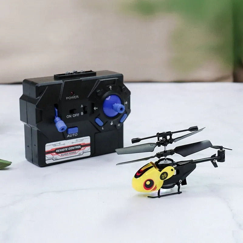 Mini helicopter 35 channel crash-resistant remote control pocket fingertip flyer plastic toy plane under 30cm