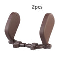 PU leather car headrest pillow with adjustable side support, 14x14cm, universal fit for car seats with 10-18cm headrest rod distance