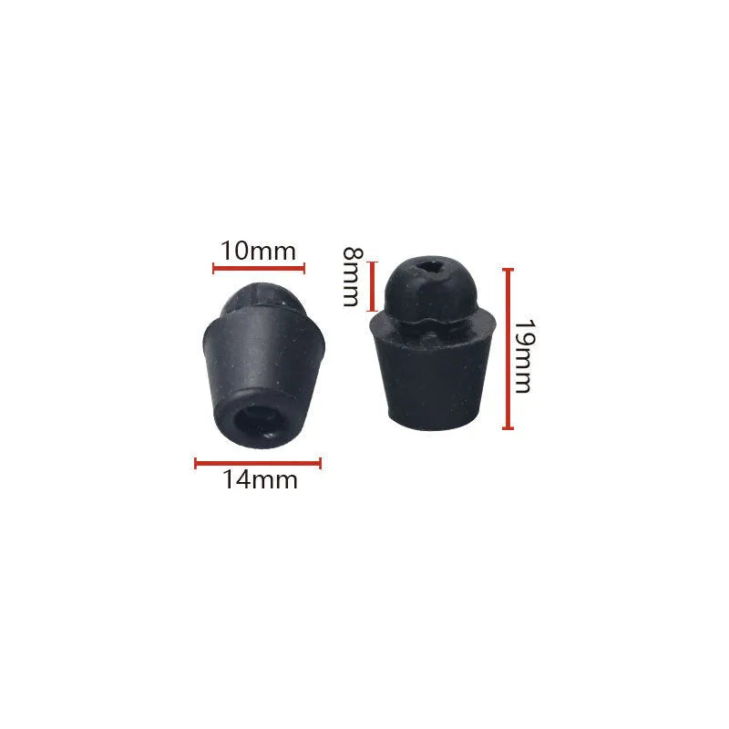 Ten X16 colour rubber automobile buckle clips for shock absorption on vehicle machine covers and trunks