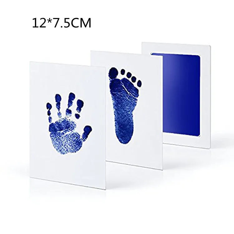 Baby hand and foot print disposable ink pad in pink for newborn keepsake crafting