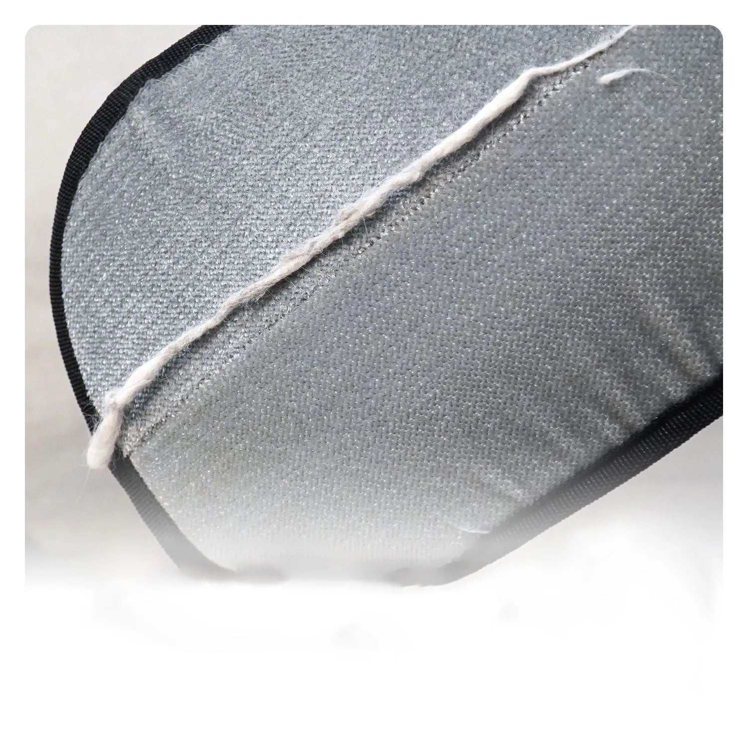 Pet electrostatic hair removal gloves with two-way bristles on a light background