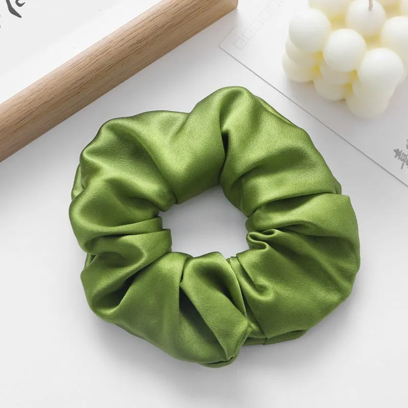 Handcrafted silk hair ring headband 6cm wide in multiple colours including black and navy blue