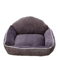 Short plush pet sofa, striped backrest sofa, 60x50cm cloth cat bed for small and medium cats