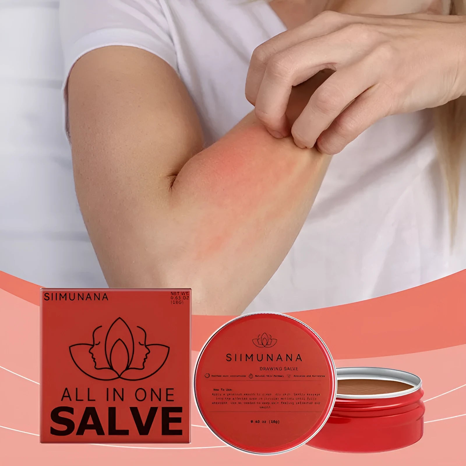 Glycerol-based moisturising skin cream in a compact 18g pot with white label, colour S0005