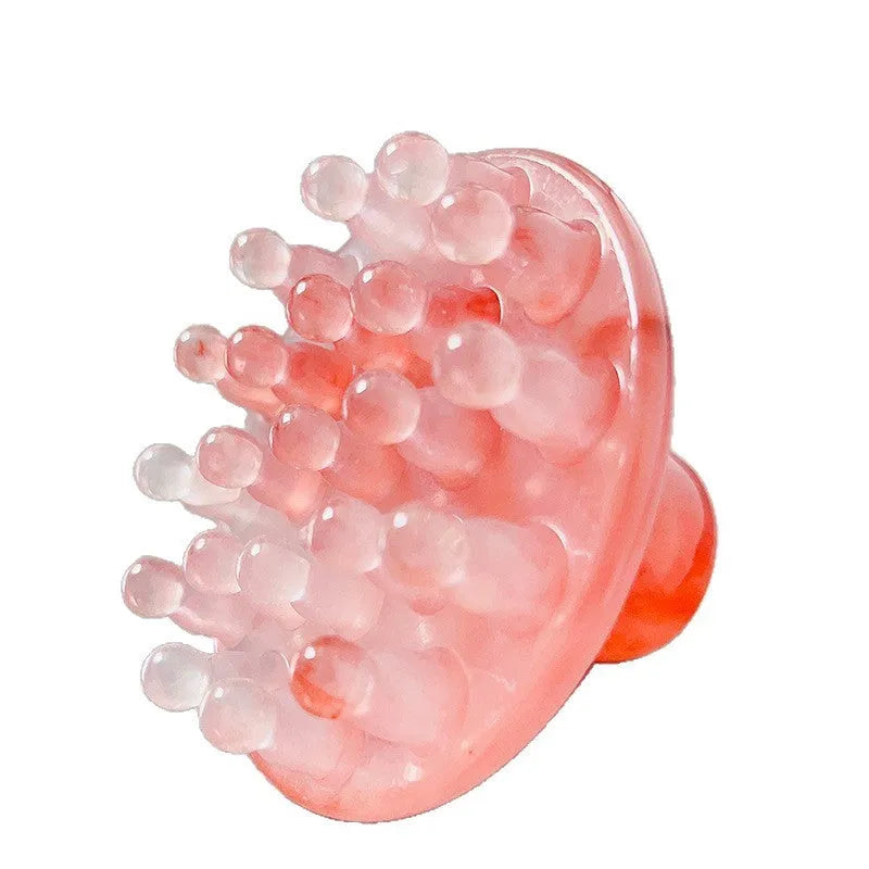 Disc massage comb meridian comb for head health massage brown plastic 21 teeth