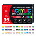 Set of straight liquid acrylic marker pens for art painting and graffiti in various colours.
