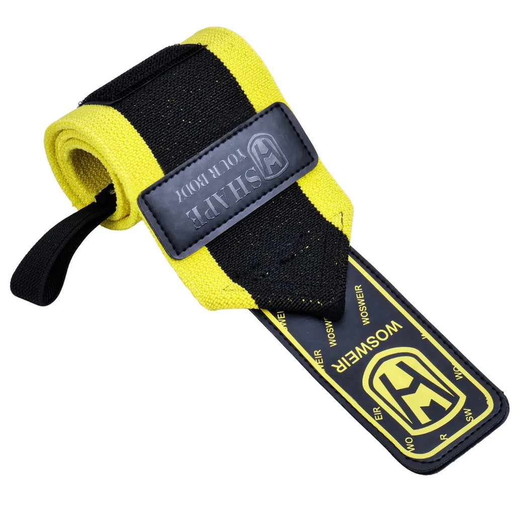 Adjustable winding polyester fibre wrist support wrap for weightlifting and deadlift anti-sprain protection
