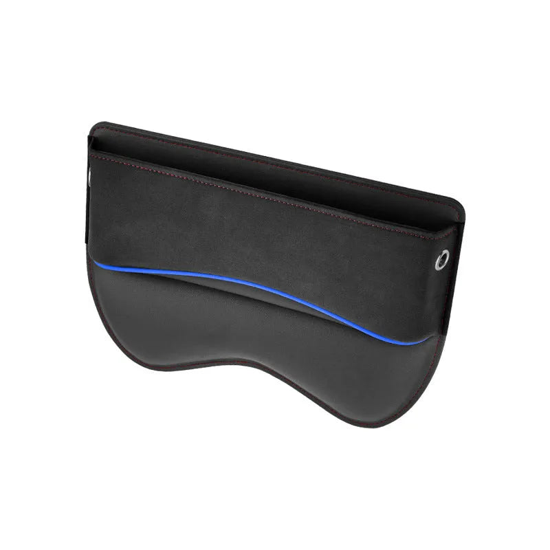 Leather car seat storage box in suede colour options for vehicle organisation