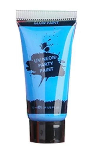 25ml squeezable tube of neon green face and body paint with a hose-style nozzle.