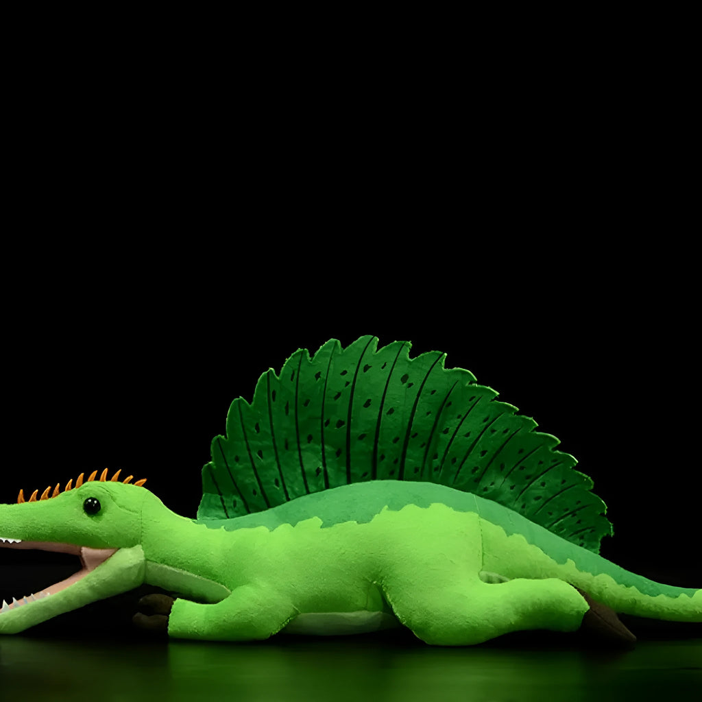 Green Spinosaurus plush toy doll 45cm long soft simulation dinosaur stuffed animal