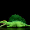 Green Spinosaurus plush toy doll 45cm long soft simulation dinosaur stuffed animal