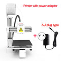 White EasyThreed K10 desktop 3D printer on a table, ready for use with TPU or PLA filament.