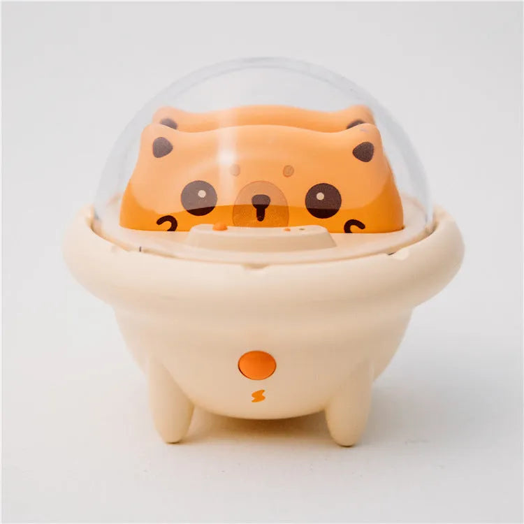 Cartoon-themed power bank for Apple iPhone and Type C devices in bear or cat design options