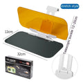Anti-high beam goggles dual-use car sun visor with acrylic lens and multiple fitting components