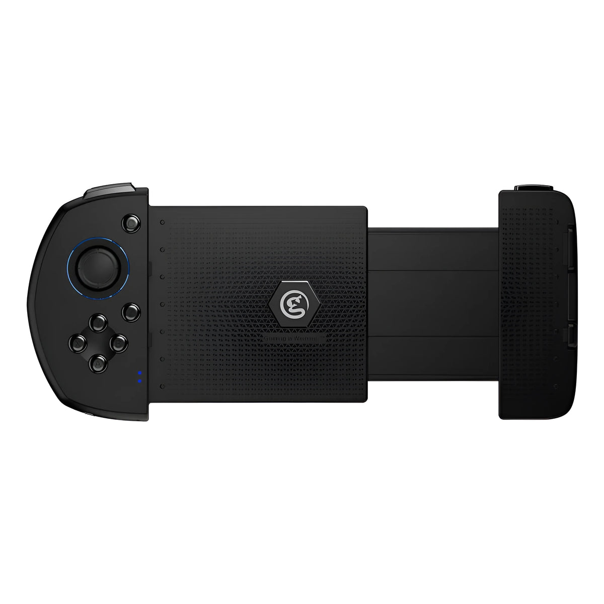 Black ABS USB mobile phone gamepad handle, 153.6 * 86 * 34mm, horizontal and vertical screen play
