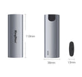 Grey USB 3.0 mobile SSD hard drive for direct smartphone connection