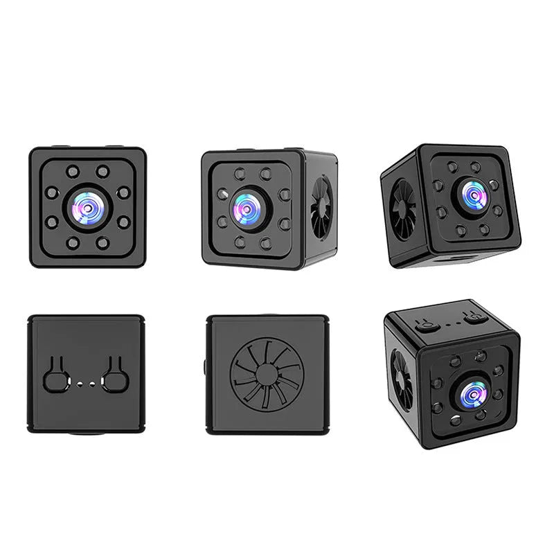 Black K13 remote network sports HD camera with cubic design on its included mounting bracket.