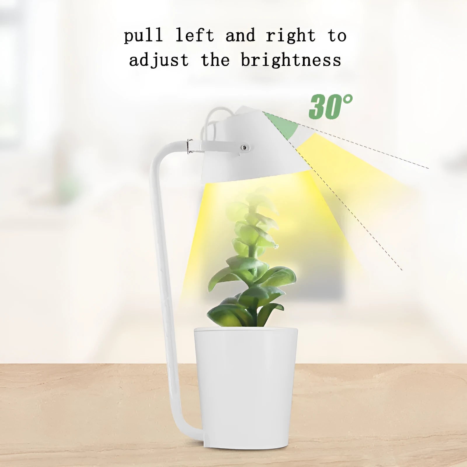 White plastic hydroponic growing machine for desktop soilless plant cultivation