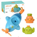 Summer children's water cannon pull-out water spray toy in plastic with submarine design in colour box