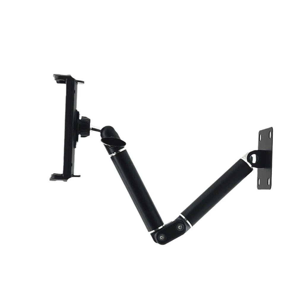Universal alloy wall rack for tablet and large mobile phone, wall-mounted foldable bracket