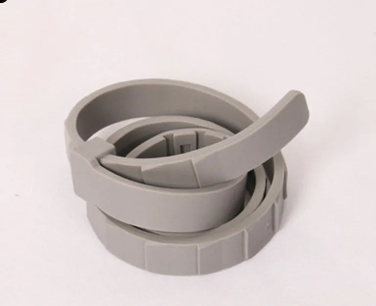 Plastic flea and anti-lice collar for pets in rainbow packaging, showing cat and dog size options.
