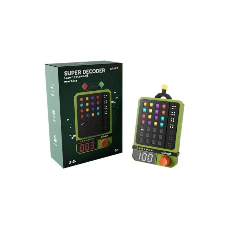 Super Password Machine logical reasoning toy, ABS build, 13x5x5 cm, passenger code machine colour, with chessboard