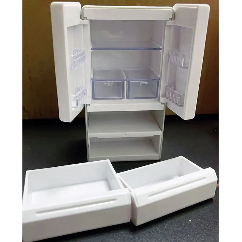 White plastic miniature candy toy model with internal LED light on, dimensions 11.4cm tall
