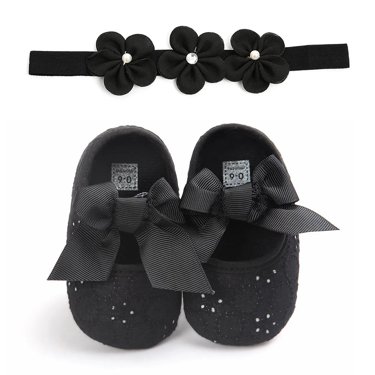 Soft-soled baby princess shoes for girls in pink available in sizes 11cm 12cm 13cm