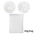 Baby handprint footprint clay kit with 20g soft non-toxic moulding paste in multiple colours