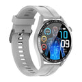 Black and white smart watch with TFT screen, blood pressure and heart rate monitoring, charger and strap included