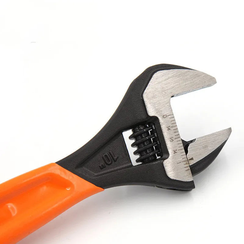 Manual multi-function wrench, 300 mm long, 36 mm maximum opening, blackened surface, orange handle, metric tool