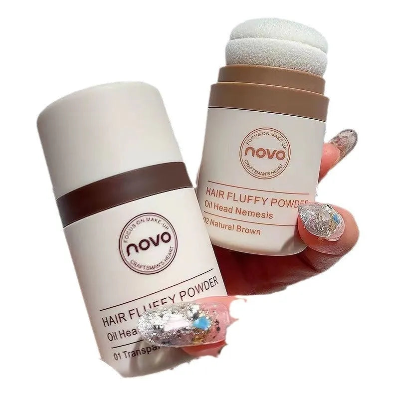 Mattifying hairline powder for oil control in transparent, brown, and dark brown shades