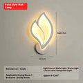 Modern simple 220V bedroom wall lamp with tricolour, warm, and white light options, one lamp per pack