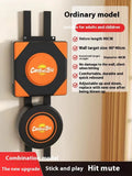 Hanging boxing wall target set with PU leather construction showing round and square punching surfaces
