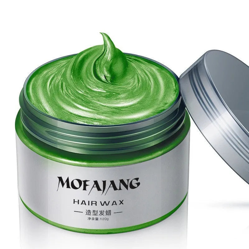 Coloured hair mud for grandma grey hair wax in solid form, available in multiple colours