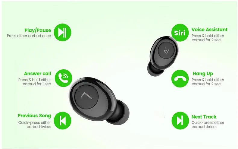 H001 Rechargeable Bluetooth Digital Headset Sound Amplifier in black for swimming and wading sports