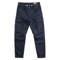 Men's multi-pocket cropped work trousers in cotton, shown in khaki colour