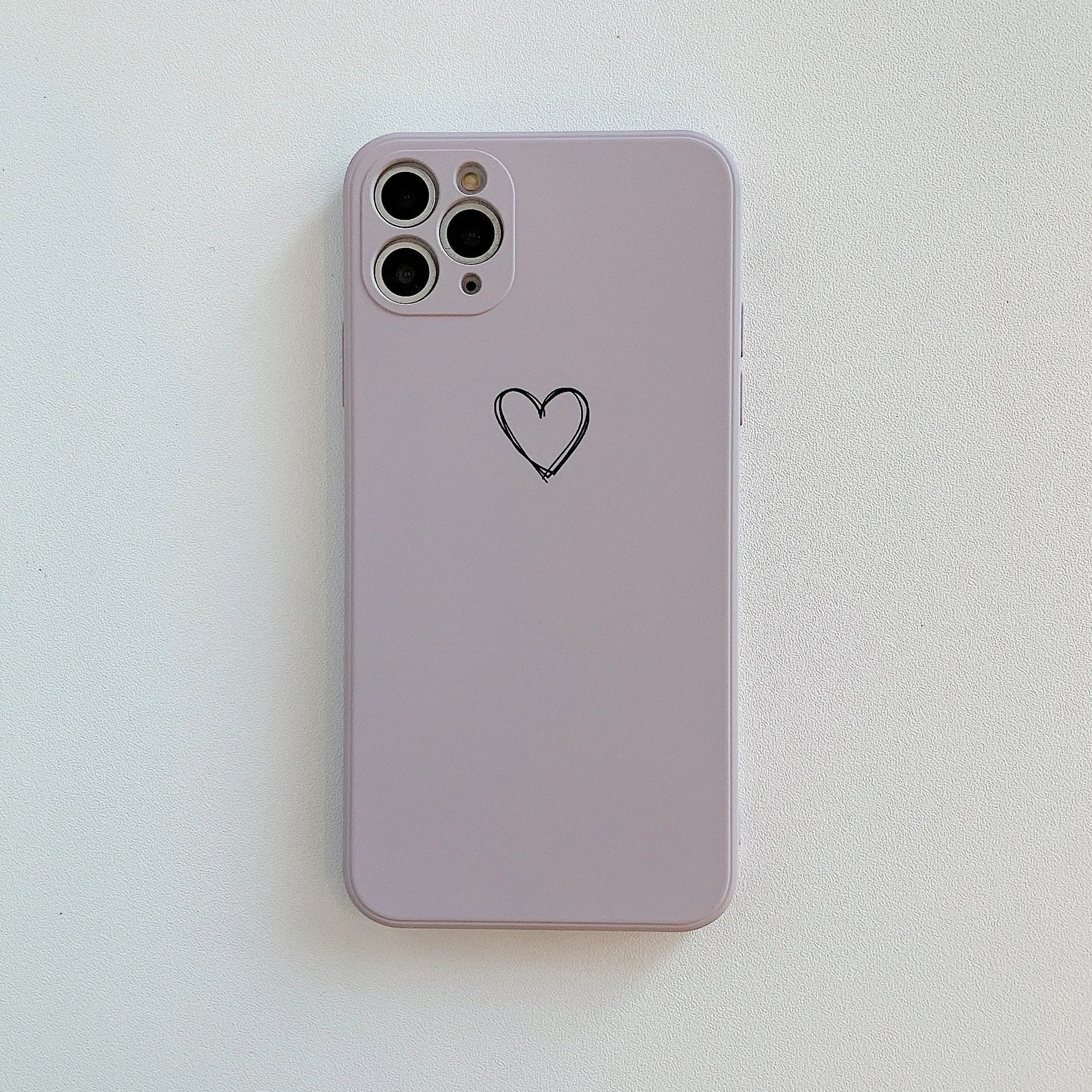 Silicone TPU phone case for Apple iPhone in solid colour options on a white background.