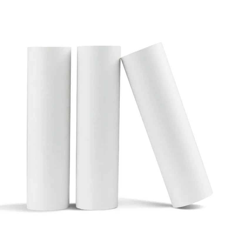 Pack of three thermal paper rolls in ten-year paper specification, 110mm wide with adhesive backing