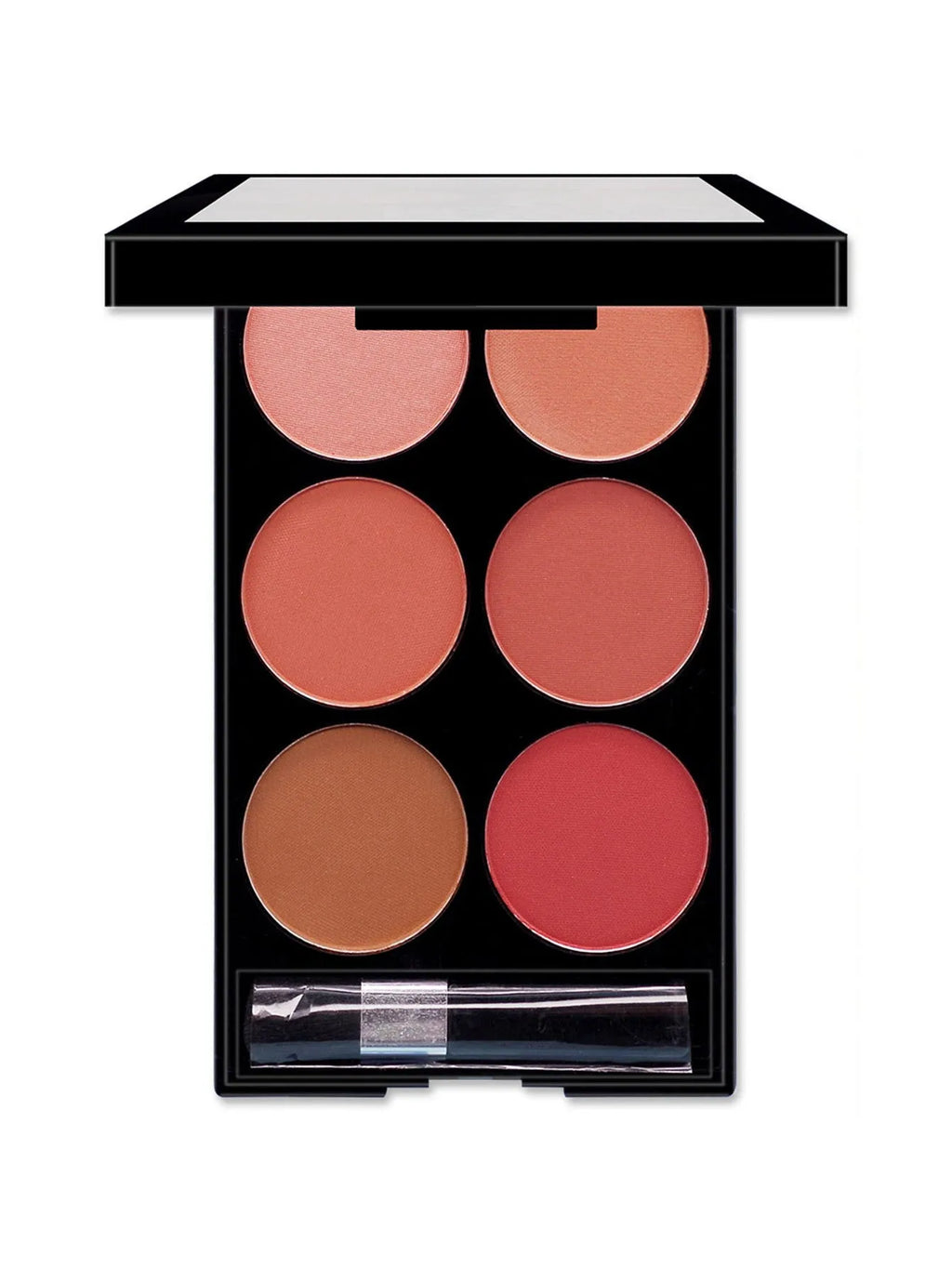 Six-colour blush palette in a 15g multicolour make-up tray for general skin types