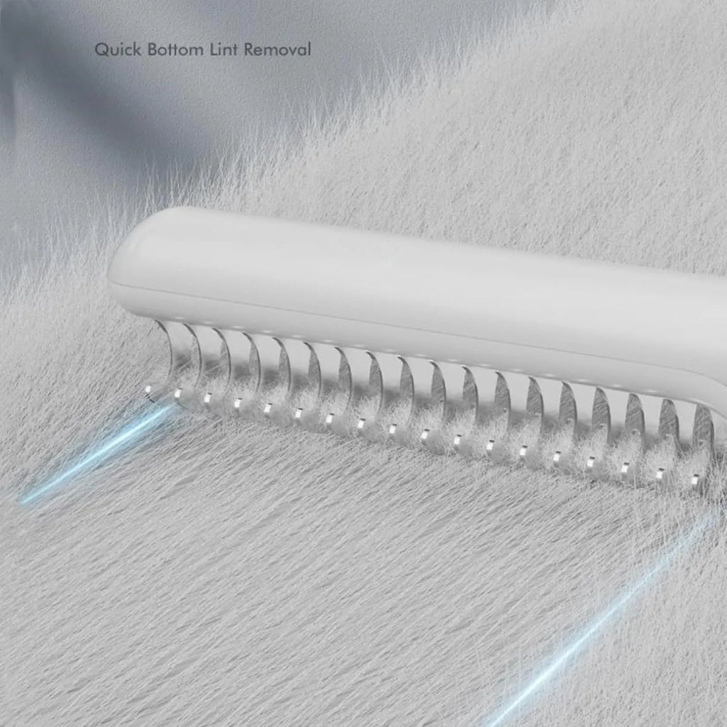 Stainless steel pet dematting comb with ergonomic handle for removing mats from dog hair